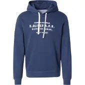 s.Oliver Sweat-shirt bleu foncé / blanc