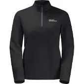 Jack Wolfskin Taunus Half Zip Fleece Noir M Femme