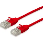 Equip 606149 Patchkabel Cat6A F/FTP 2xRJ45 10.00m rot Slim LSZH