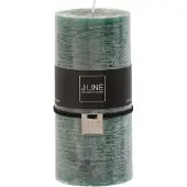 J-Line Bougie cylindrique vert fonce l -52h