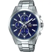 Casio Edifice Montre analogique en acier inoxydable pour hommes argentée EFV-560D-2AVUEF
