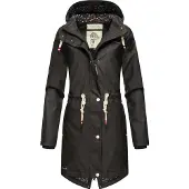 NAVAHOO Veste fonctionnelle 'Flower of Ocean' noir / blanc