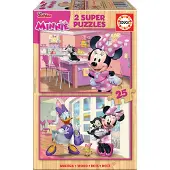Educa Puzzle 2 en 1 Minnie Happy Helpers 17625