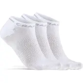Craft Chaussettes Craft Unisex Core Dry Shaftless Sock 3-Pack White-Pointure 37 - 39