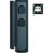 Lucide Poteau d'alimentation électrique à 2 prises x 2000 W, verrouillable POWERPOINT