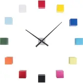 Karlsson - Horloge murale DIY Cubic - Multicolore