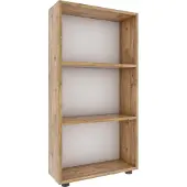 VCM Bois Rangement Étagère sur pied Bibliothèque Déco Livres Étagère sur pied Bulas 3 compartiments Bois Rangement Étagère sur pied Bibliothèque Déco Livres Étagère sur pied Bulas 3 compartiments
