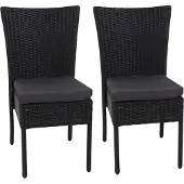 MCW Poly-Rattan Chaise -G19 (lot de 2)