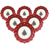 Villeroy & Boch Assiette à Déjeuner Villeroy & Boch Toy's Delight Rouge (6-Pieces)