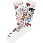 Jimmy Lion Chaussettes Athletic Basquiat Batman Taille L