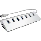 EXSYS EX-1137, USB 3.2 Gen 1 (3.1 Gen 1) Type-A, USB 2.0, USB 3.2 Gen 1 (3.1 Gen 1) Type-A, 5000 Mbit/s, Blanc, 0.3 m, USB