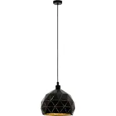 Eglo 97841 ROCCAFORTE Lampe à suspendre noire or E27