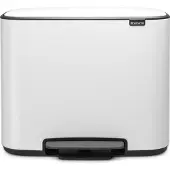 Brabantia Bo Pedal Bin 11 + 23 Litres Blanc