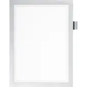 Durable Cadre d'information NOTE A4 DURAFRAME, face avant magnétique, argent métallisé