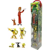 Plastoy Mini Figurki Marsupilami - Zestaw 7 Postaci w Tube, Ręcznie Malowane