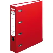 Herlitz PP double file maX.file, largeur du dos : 70 mm, rouge double DIN A5 cross file, PP plastic cover (A4, 70 mm, 1 pcs)