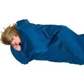 Lifeventure Polybomuld Doublure de Sac de Couchage, rectangulaire, bleu