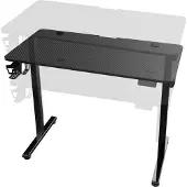 Pro-Tec Table réglable en hauteur « Stryn » 120 x 60 cm, à réglage électrique, avec fonction mémoire, noir