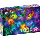 Enjoy Puzzle Puzzle 1000 pièces Enjoy – Plumes Néon Abstraites