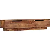 vidaXL Meuble TV 145x30x30 cm Bois massif