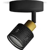 Philips 8720169300071 Niall, spot mural 1xGU10, noir, laiton, ClickFix
