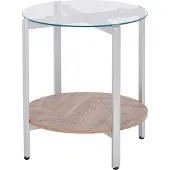 Beliani Table D'appoint Lovell Argenté