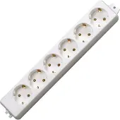 Kopp 129401009, Type F, CEE 7/4, blanc, thermoplastique, IP20, 250 V