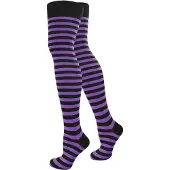 Normani Chaussettes montantes violet / noir