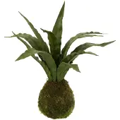 J-Line Langue de belle-mere boule terre plastique vert