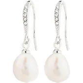 Pilgrim Boucles d'oreilles 'Jasmin' argent / blanc perle