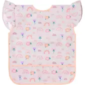 Babyono Tablier bavette imperméable avec fermeture velcro RAINBOW