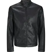 Jack & Jones Dylan Clean Plus Veste en cuir Noir 4XL Homme Noir 4XL