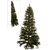 J-Line Sapin de noel + led demi mural plastique vert