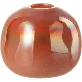 J-Line Vase boule verre rouge small