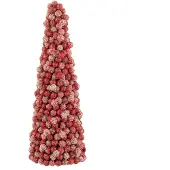 J-Line Cone deco baies plastique rouge small