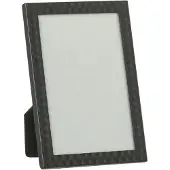 J-Line Cadre photo bord martele 15x20 metal noir large