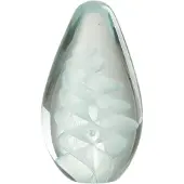 J-Line Presse-pap spirale verre cyan large