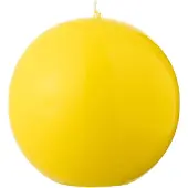 J-Line Bougie boule cire fluo jaune - 50 heures