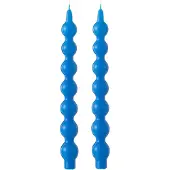 J-Line Boite 2 bougies calebasse bleu-5h