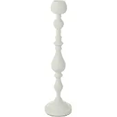 J-Line Photophore monarchy metal blanc large