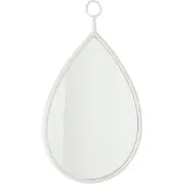 Jline Miroir suspendu drop miroir/mdf blanc medium
