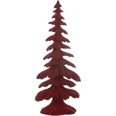 J-Line Sapin velours resine rouge small