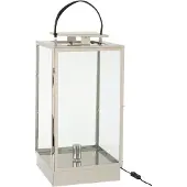 Jline Lanterne lampe metal/verre argent