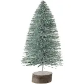 J-Line Sapin de noel decoratif paillettes vert clair medium
