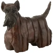 J-Line Chien Terrier écossais Modern Resin Brun Small