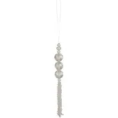 J-Line Suspension perles plastique blanc small