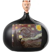 J-Line Les chartistes figure inspired by the starry night small