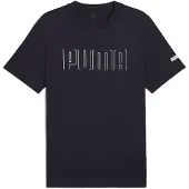Puma Hommes, T-shirt de sport, Tee graphique SPORT (L), Bleu, L