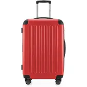 Hauptstadtkoffer - Spree - Bagage à main avec extension, valise sur roulettes, trolley avion valise rigide Hand Luggage TSA, 55 cm, Cabin Bag max 42 litres,Rouge