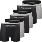 Camano Boxers gris foncé / gris chiné / noir / blanc